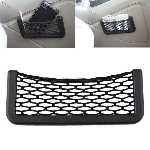 Car Auto String Mesh Net Resilient Bag Holder Storage Pouch for Cell phone (MEDIUM)