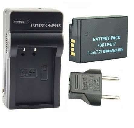 Generic 1040Mah LP-E17 Battery + AC Charger For Canon EOS 200D M3 750D 760D Camera