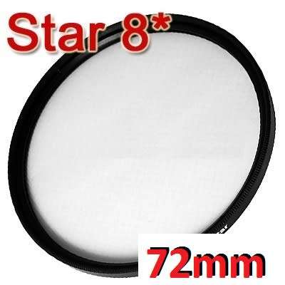 8-point star Filter for lens with 72mm Filter Thread
