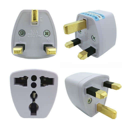 Universal 10A UK Power Adapter Converter Wall Plug Socket AU EUUS to UK