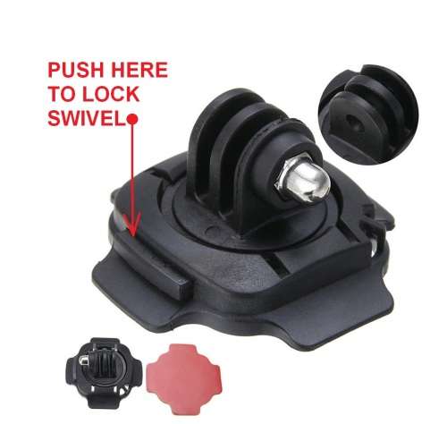 360° Degree Rotating Helmet Adjust Mount for HERO and other Sports Cameras