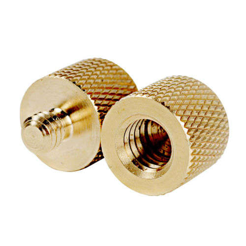 3/8'' Female to 1/4'' Male Tripod Thread Reducer Screw Adapter Bronze
