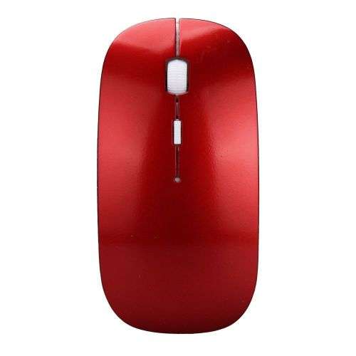 Slim 2.4 GHz Wireless Optical Mouse Mice For PC Laptop Notebook MET RED