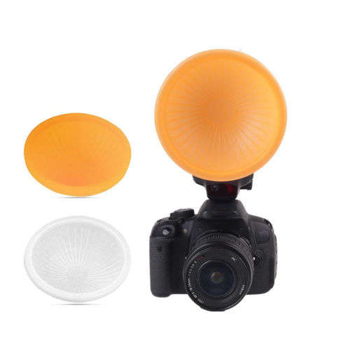 Lambency - Flash Diffuser with White + Amber Domes (Fits all flashes)