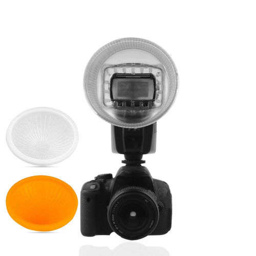 Lambency - Flash Diffuser with White + Amber Domes (Fits all flashes)