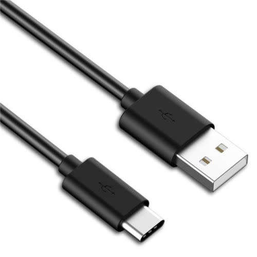 1m Black Type-C to USB Braided Data Sync Charger Cable Cord