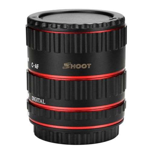 Macro Extension Tube Set for Canon EOS Cameras (Metal Mount)