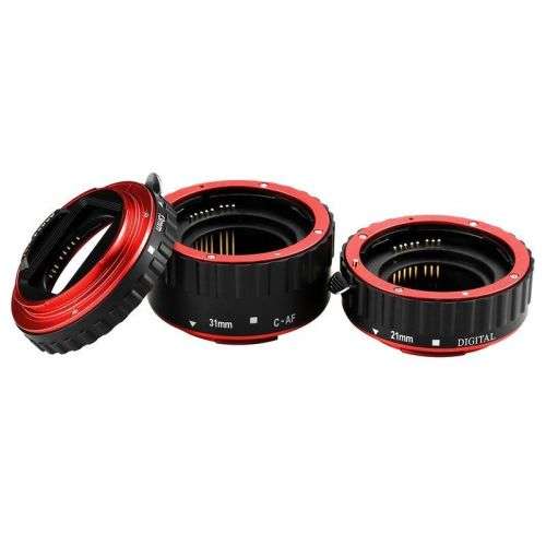 Macro Extension Tube Set for Canon EOS Cameras (Metal Mount)