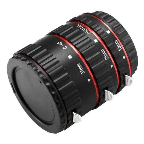 Macro Extension Tube Set for Canon EOS Cameras (Metal Mount)