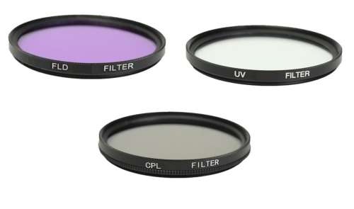 77mm 3-filter set  (CPL, UV, FLD, Filter Case)