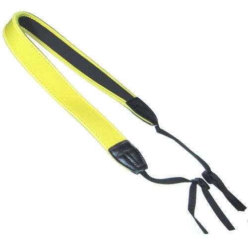 Neoprene YELLOW Neck Strap for Nikon Cameras