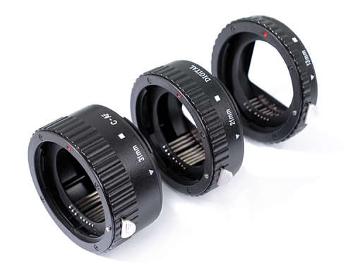 Macro Extension Tube Set for Canon EOS Cameras (Metal Mount)