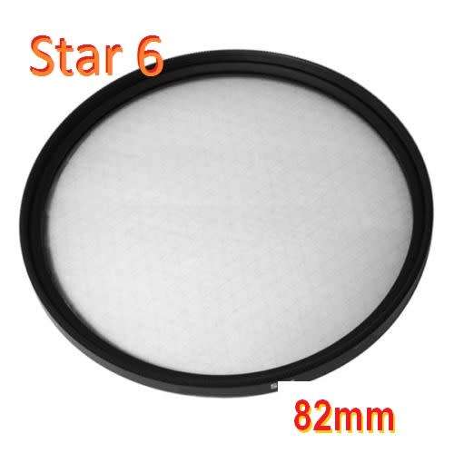 6-point star Filter for lens with 82mm Filter Thread