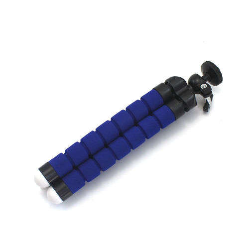 Mini Tripod (Blue, Bendable Soft) - SMALL