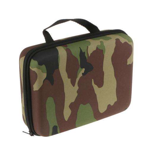 LARGE Camo Shockproof Portable Bag Case For GoPro HD Hero 3+ 3 2 1 4 5