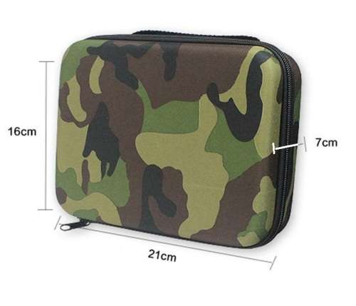 LARGE Camo Shockproof Portable Bag Case For GoPro HD Hero 3+ 3 2 1 4 5
