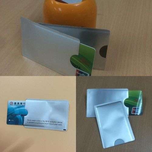 5x RFID Blocking ID / Credit Cards Theft Protector Sleeve Holder