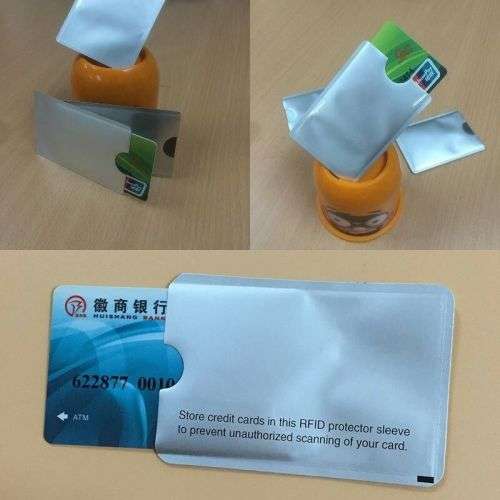 5x RFID Blocking ID / Credit Cards Theft Protector Sleeve Holder