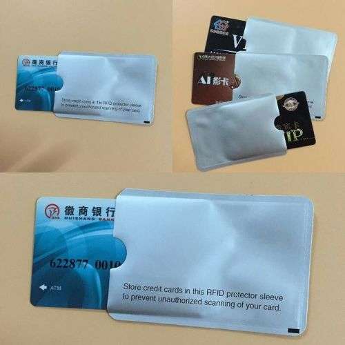5x RFID Blocking ID / Credit Cards Theft Protector Sleeve Holder