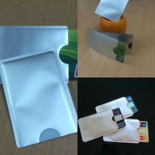 5x RFID Blocking ID / Credit Cards Theft Protector Sleeve Holder