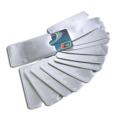 5x RFID Blocking ID / Credit Cards Theft Protector Sleeve Holder