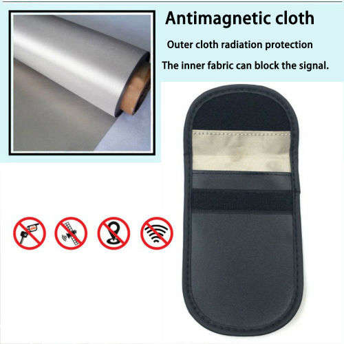 RFID Signal Blocker Case Fob Pouch for Car Key