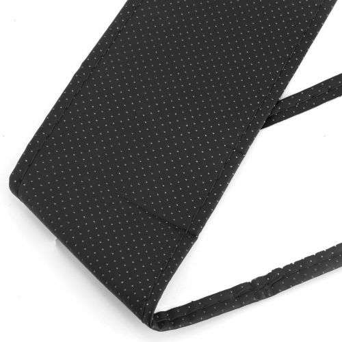 BLACK PU Leather Car Auto Steering Wheel Cover 38cm Non-Slip With Needles and Thread