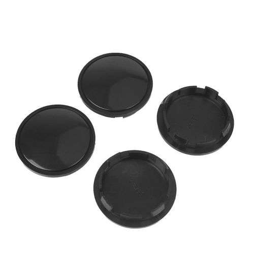 4x Plastic Black Wheel centre Cap Bases (without branding / stickers): 65,5 / 55,7 mm