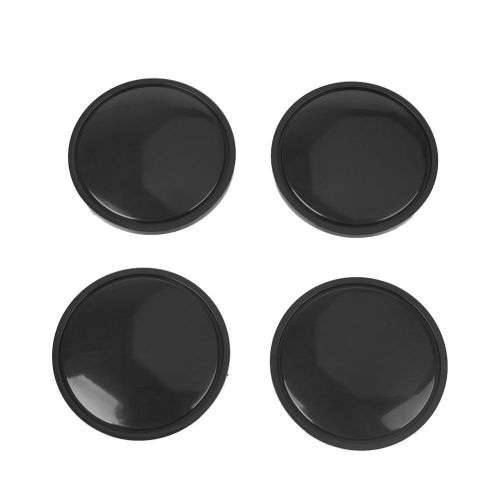 4x Plastic Black Wheel centre Cap Bases (without branding / stickers): 65,5 / 55,7 mm
