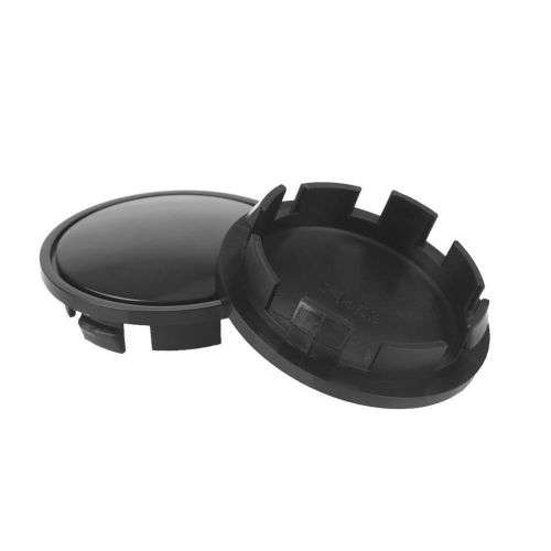 4x Plastic Black Wheel centre Cap Bases (without branding / stickers): 65,5 / 55,7 mm