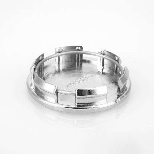 4x Chrome Plastic Wheel centre Cap Bases (without branding / stickers): 60 / 54 mm