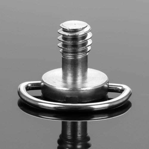 1/4" Screw D-Ring For Camera Tripod Monopod Quick Release Baseplate