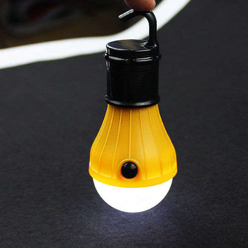 Camping 3 LED Lantern Outdoor Emergency Tent Lamp Light Bulb with Hanging Hook