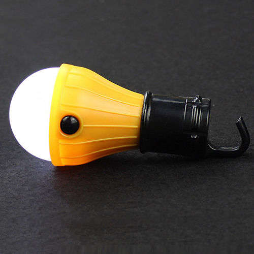 Camping 3 LED Lantern Outdoor Emergency Tent Lamp Light Bulb with Hanging Hook