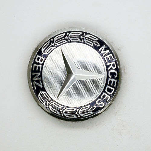 4x 75mm Chrome Plastic Wheel Centre Cap for Mercedes