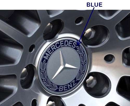 4x 75mm Chrome Plastic Wheel Centre Cap for Mercedes Benz