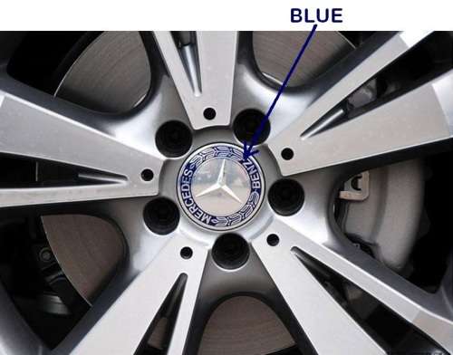 4x 75mm Chrome Plastic Wheel Centre Cap for Mercedes Benz