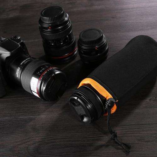 Waterproof Neoprene Lens Pouch Bag Protective Case for Digital SLR Camera LARGE