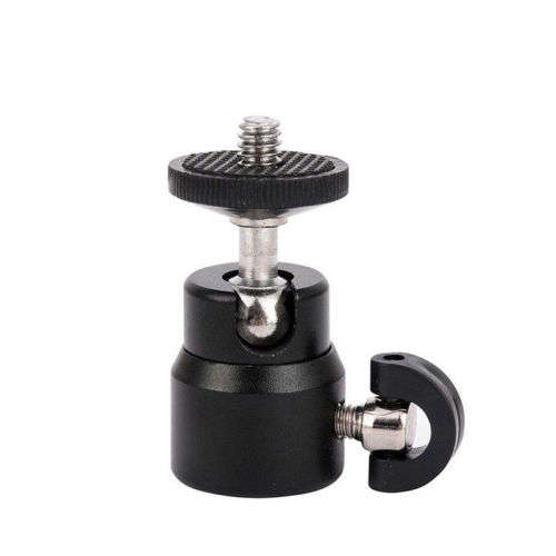Mini 1/4` 360 Swivel Ball Head Screw Tripod DSLR Ballhead Stand For Camera