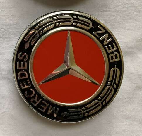 4x 75mm Chrome Plastic Wheel Centre Cap for Mercedes Benz