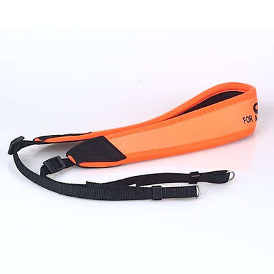 Neoprene Orange Neck Strap for Sony Cameras