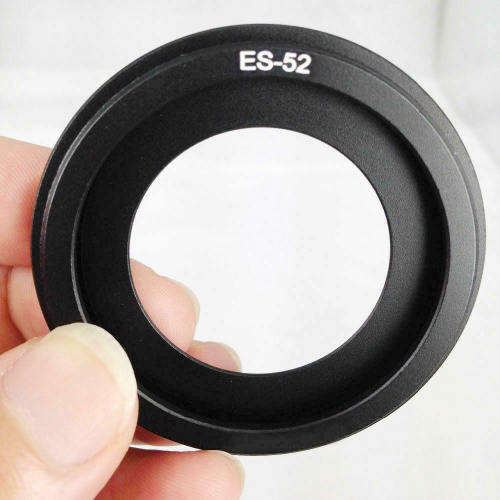 Generic ES-52 Metal Lens Hood For Canon EF-S 24mm F2.8 STM EF Canon 40mm EF f/2.8