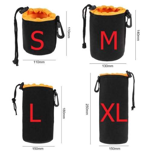 Waterproof Neoprene Lens Pouch Bag Protective Case for Digital SLR Camera LARGE