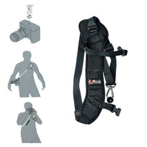 F-1 Focus Sling Quick Rapid Strap Adjustable Padded Shoulder Sling f DSLR Camera