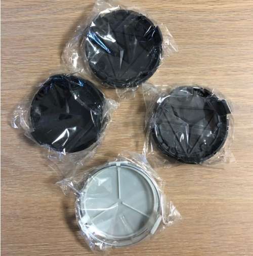 4x 75mm Chrome Plastic Wheel Centre Cap for Mercedes