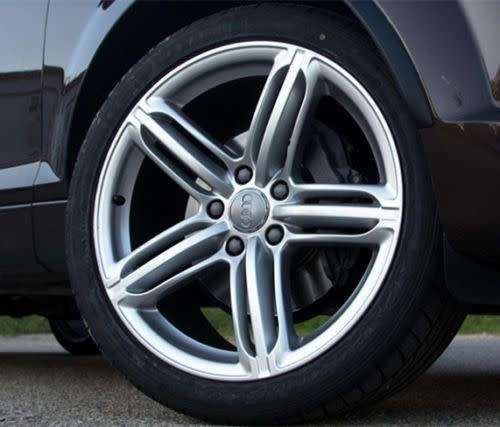 Set of 4 WHEEL CENTER CAPS 68mm / 58mm for AUDI GREY