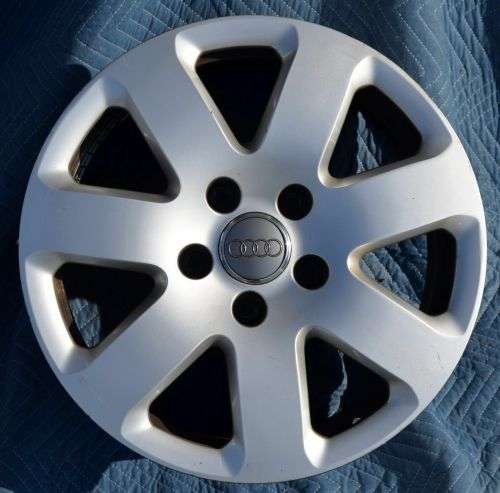 Set of 4 WHEEL CENTER CAPS 68mm / 58mm for AUDI GREY