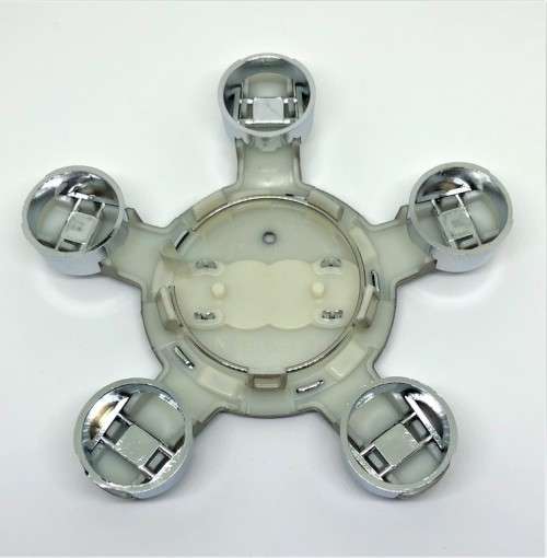 Set of 4 WHEEL CENTER CAPS 135mm / 60mm for AUDI `STAR` DARK GREY