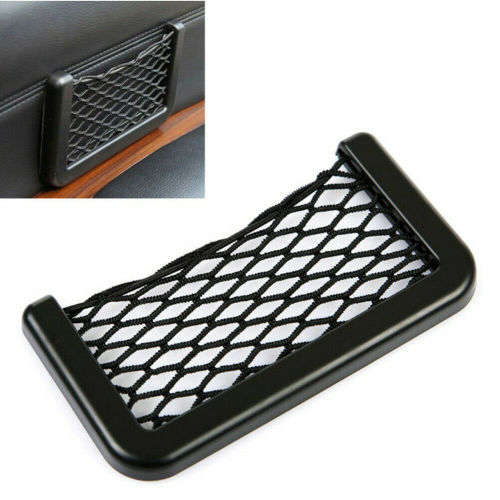 Car Auto String Mesh Net Resilient Bag Holder Storage Pouch for Cell phone (MEDIUM)