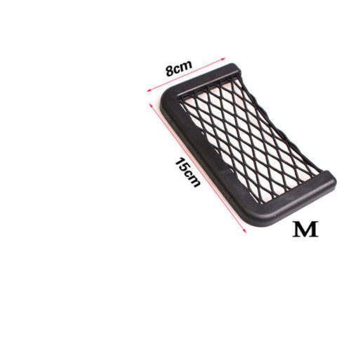 Car Auto String Mesh Net Resilient Bag Holder Storage Pouch for Cell phone (MEDIUM)